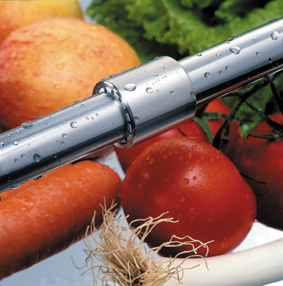 drylin linear guide around apples, tomatoes, and carrots, as well as lettuce
