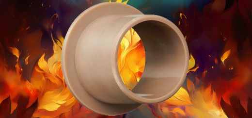 plastic bearings in flames