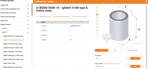 free cad models site igus-cad.com