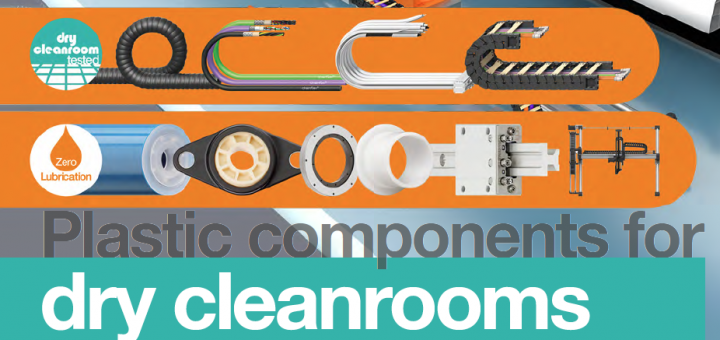 dry cleanroom cover with motion plastic parts