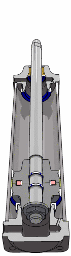 Pneumatic cylinder animation
