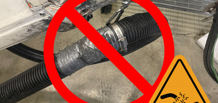 conduit with cross out symbol on top