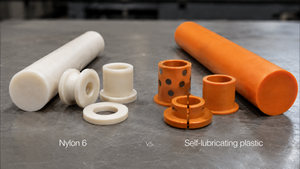 nylon 6 vs. self-lubricating plastic