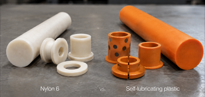 nylon 6 vs self-lubricating plastic parts