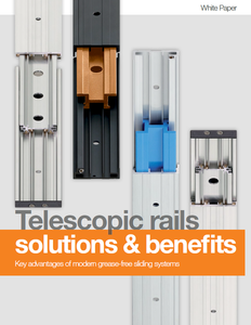 telescopic rail white paper cover