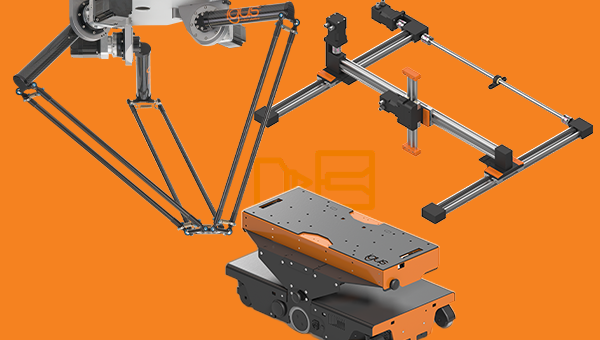 Delta robot, gantry, agv