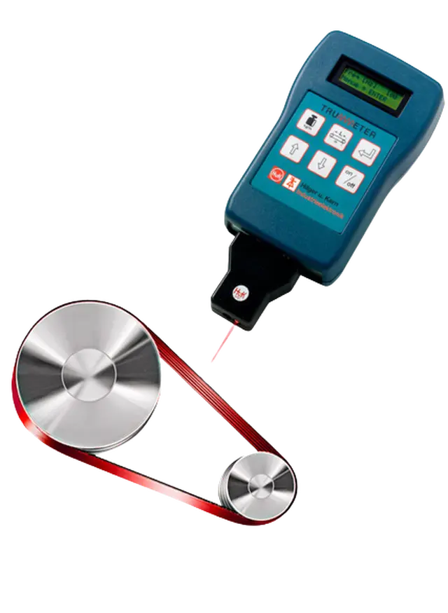Trummeter belt tension meter
