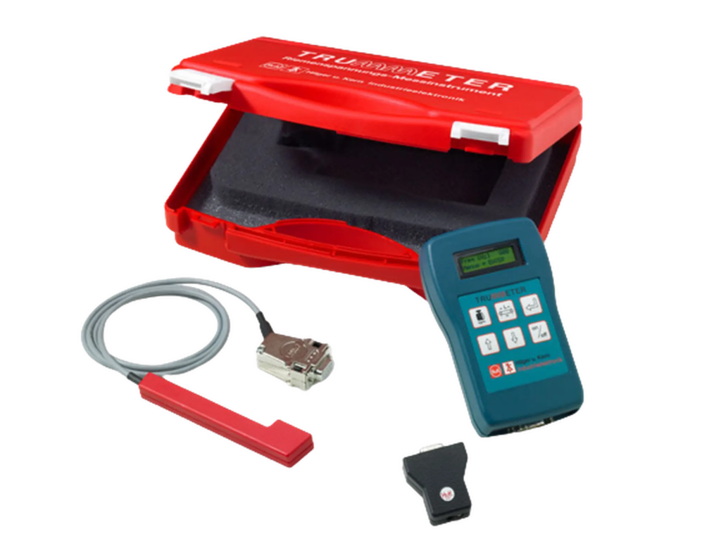 Trummeter belt tension meter with case and accessories