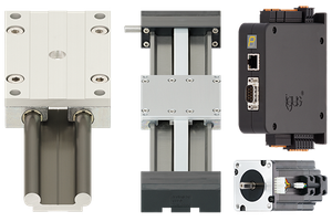 linear bearing rails and carriages with D1 stepper motor